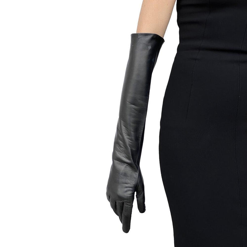 Gants d'opéra longs en cuir pour femmes - Montserrat 12BT