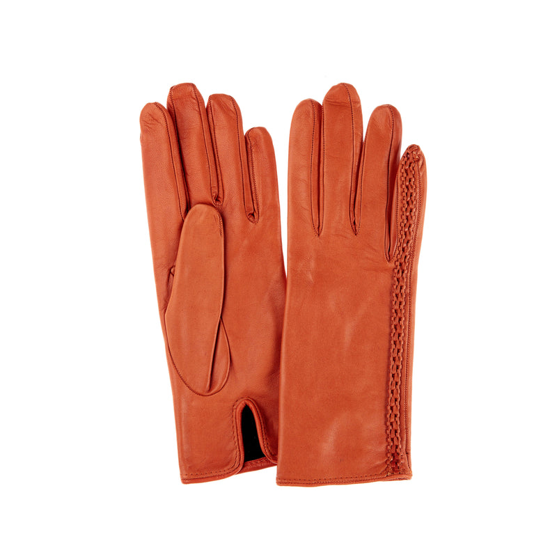 Gants Femme Cuir Doublé Soie-Milly