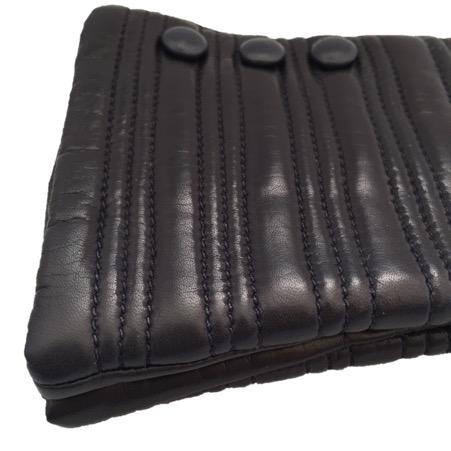 Gants en cuir doublés de cachemire pour femmes avec détail de style bracelet - Marianne