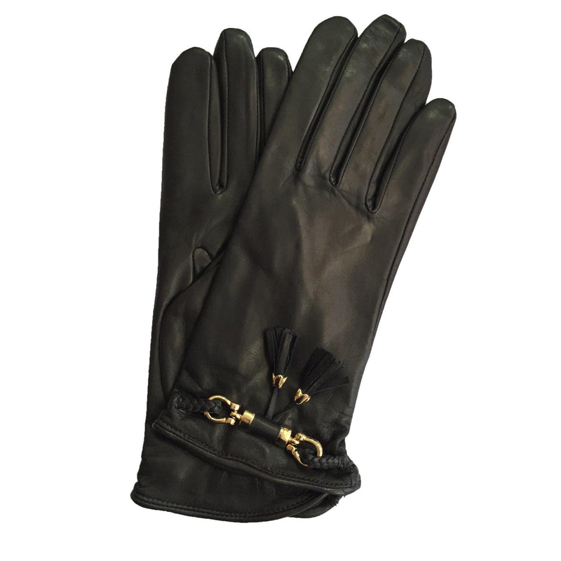 Gants en cuir d'agneau pour femme - Tassel Isabella