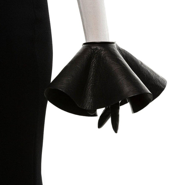 Danielle 5 - Women's Silk Lined Leather Gloves with Oversized Cuffs