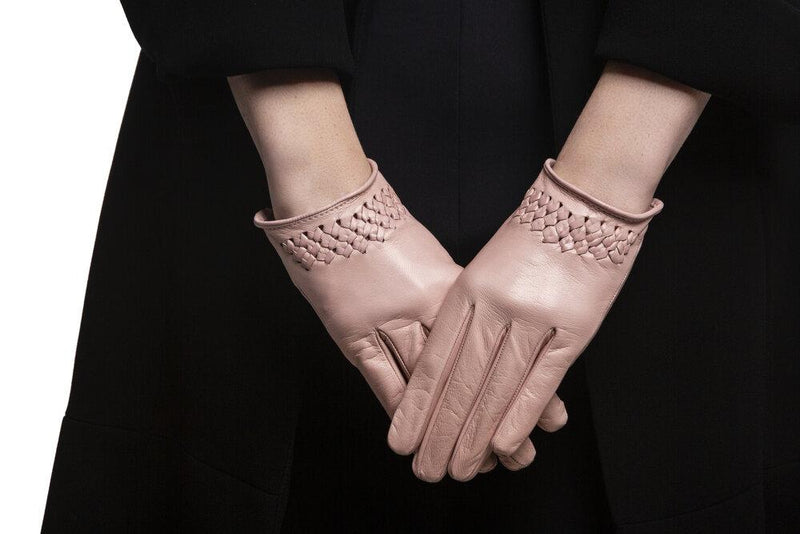 Gants de conduite en cuir classiques non doublés pour femme - Raphaelle