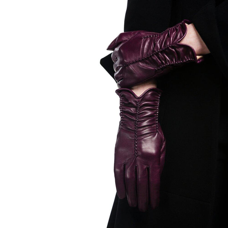 Gants en cuir d'agneau doublés de soie pour femmes - Renee