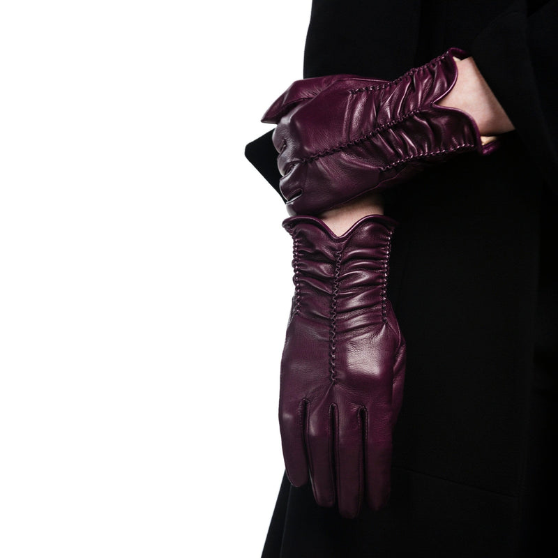 Gants en cuir d'agneau doublés de soie pour femmes - Renee