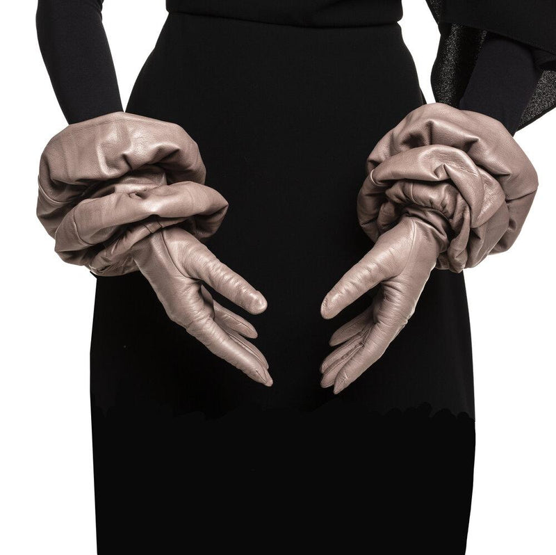 Gants Femme Cuir Opéra Doublés Soie - Montserrat Bubble