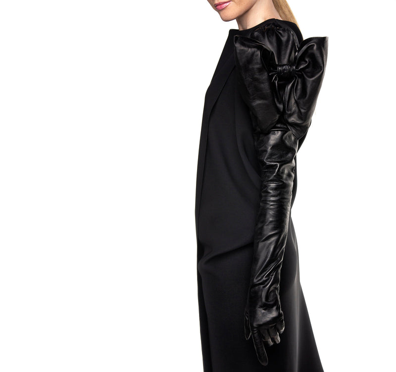 Gants longs en cuir pour femme - Lola Minnie Massive