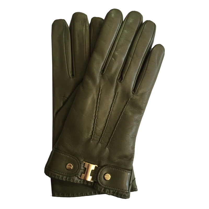 Gants femme en cuir d'agneau doublé cachemire - Bronte 2