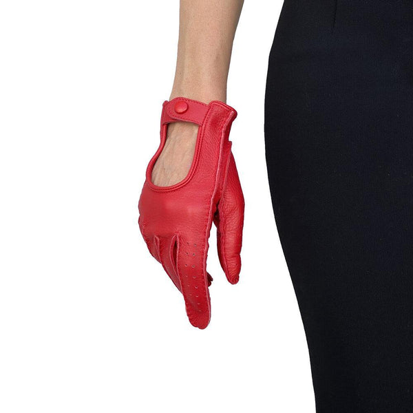 Gants de conduite en cuir de cerf pour femme - Hannah Cervo