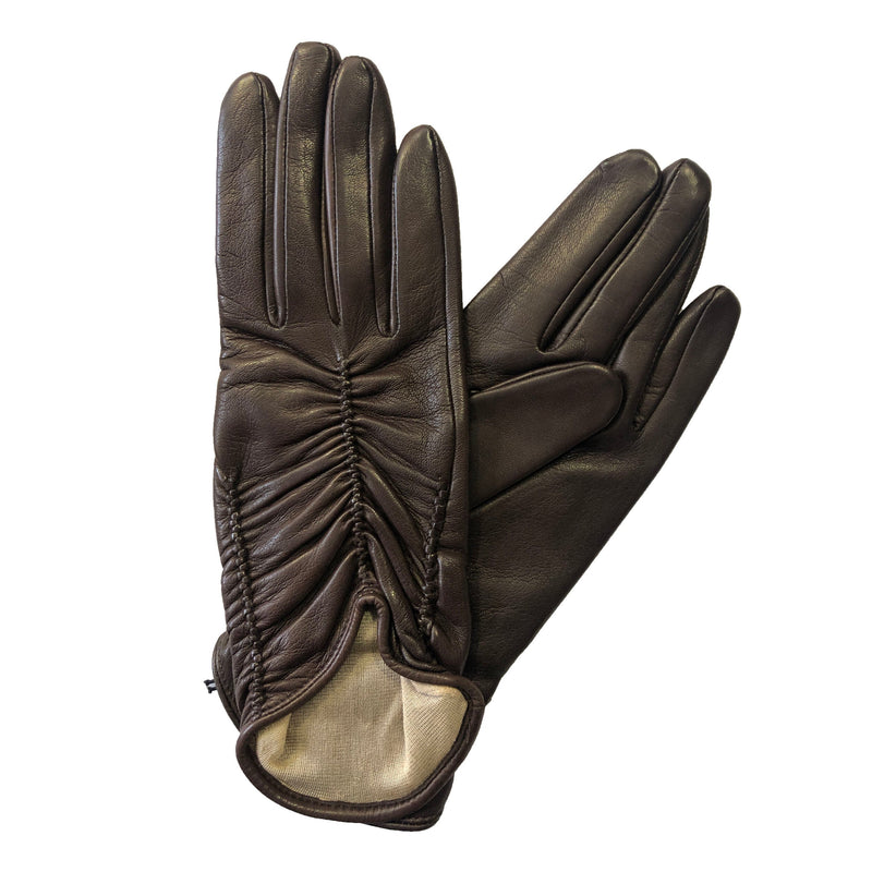 Gants en cuir d'agneau doublés de soie pour femmes - Renee