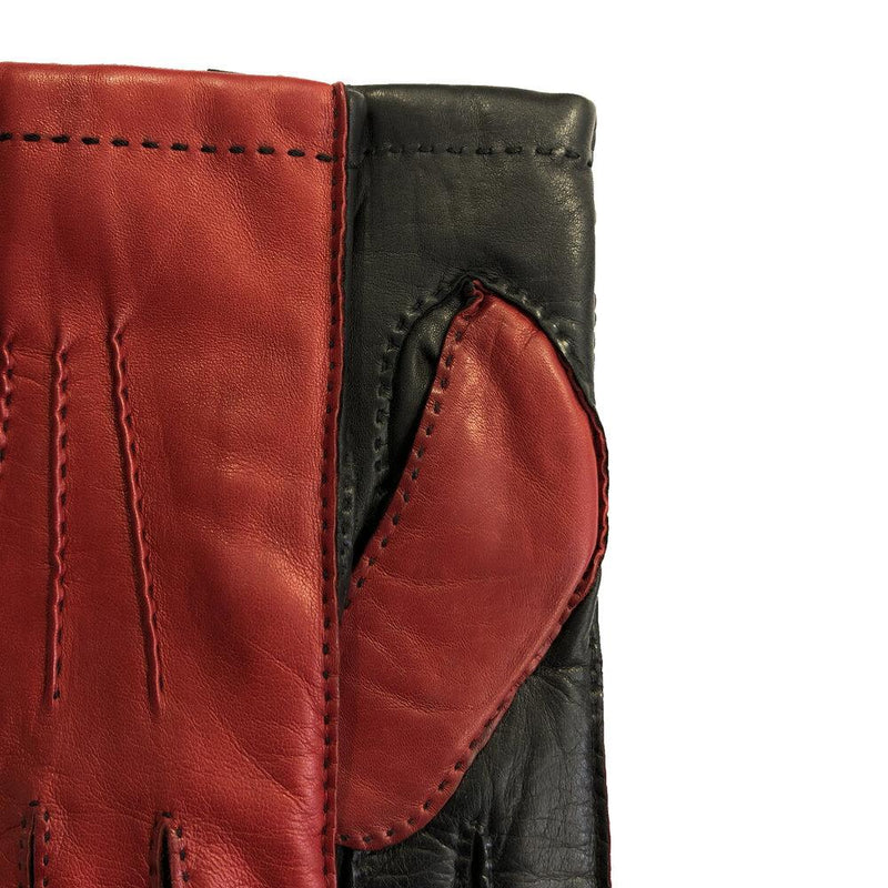 Gants en cuir bicolores doublés de cachemire pour hommes - Ruddock