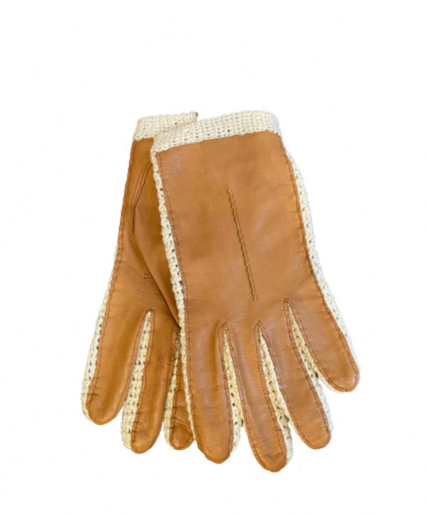 Gants en cuir d'agneau non doublés pour femmes - Hannah Crochet