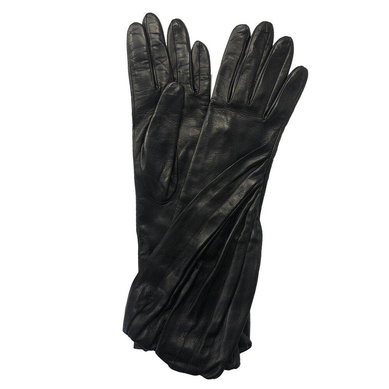Gants d'opéra longs en cuir pour femme - Suzanne
