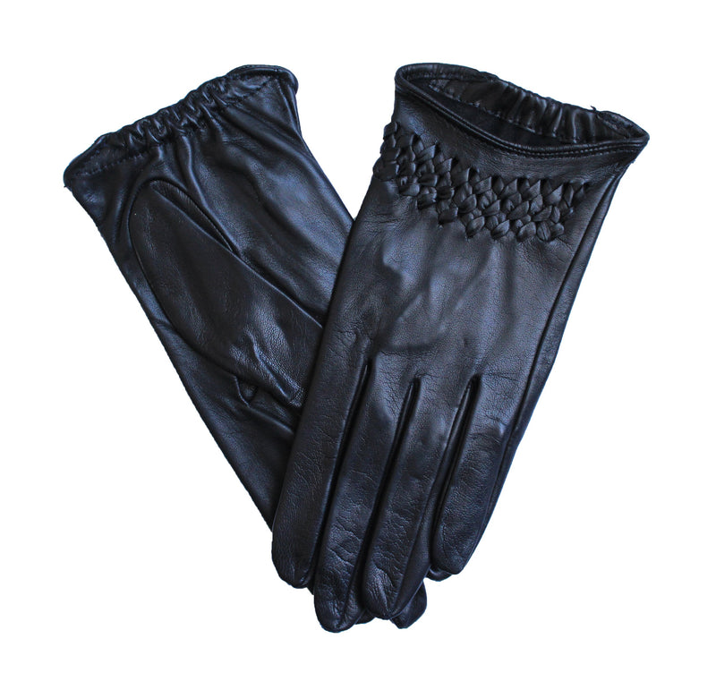 Gants de conduite en cuir classiques non doublés pour femme - Raphaelle
