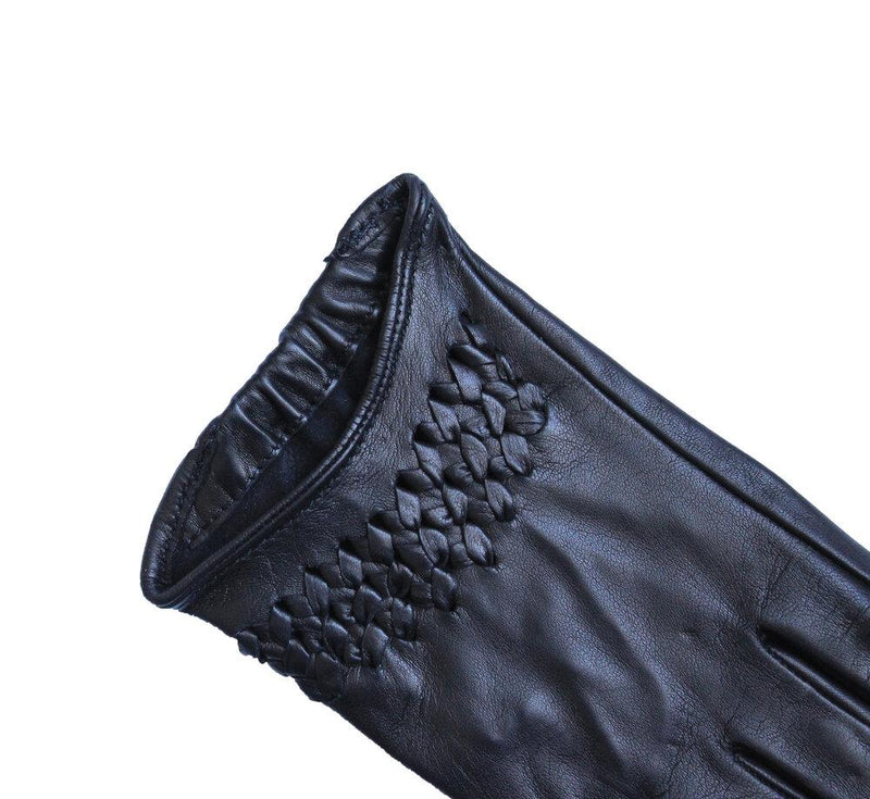 Gants de conduite en cuir classiques non doublés pour femme - Raphaelle