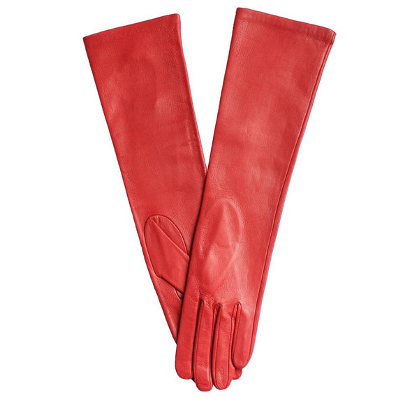 Gants en cuir mi-longs aux coudes pour femmes - Montserrat 8BT