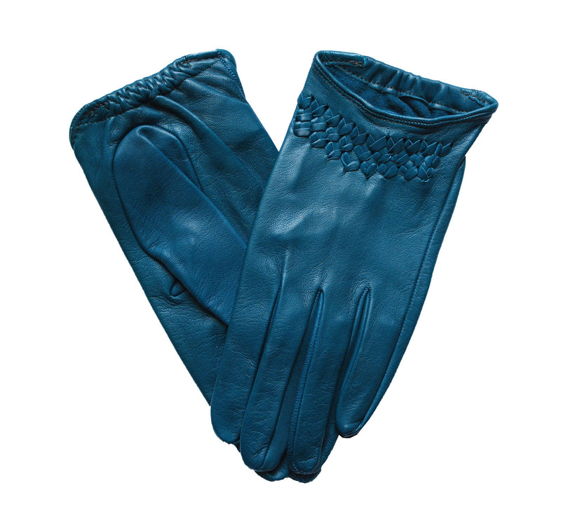 Gants de conduite en cuir classiques non doublés pour femme - Raphaelle