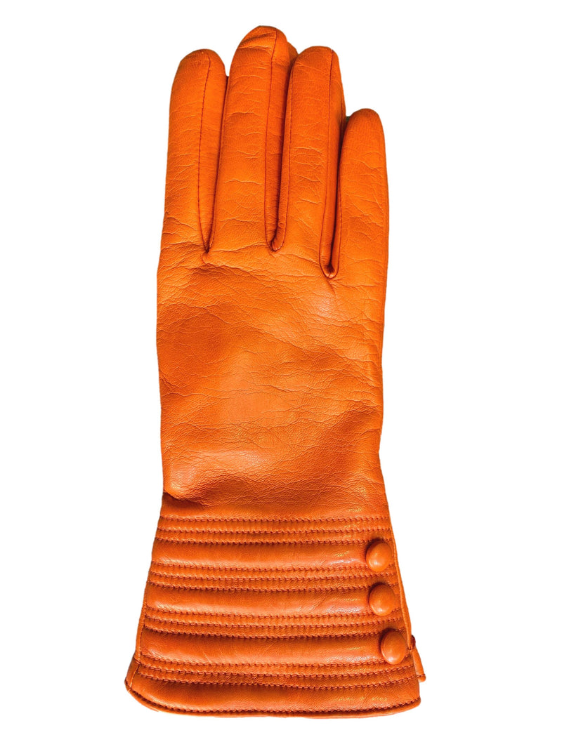 Gants en cuir doublés de cachemire pour femmes avec détail de style bracelet - Marianne