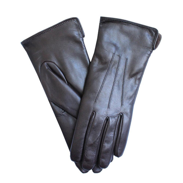 Gants en cuir d'agneau doublés de fourrure pour femmes - Maya