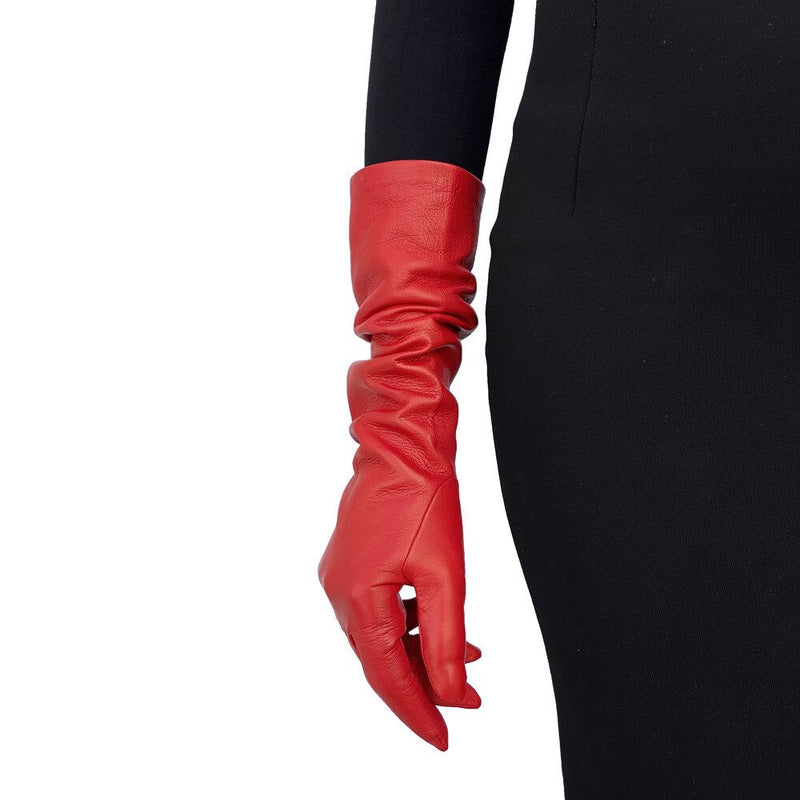 Gants en cuir mi-longs aux coudes pour femmes - Montserrat 8BT