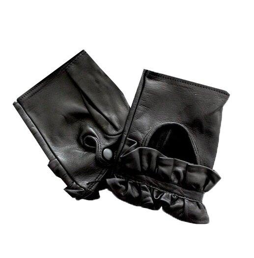 Gants sans doigts en cuir pour femmes - Haylee