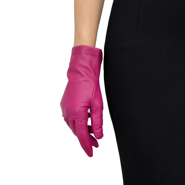 Gants en cuir doublés de soie pour femmes-Rebecca