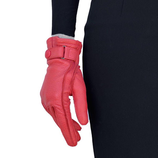 Gants en cuir de daim doublés cachemire pour femme - Robin 2