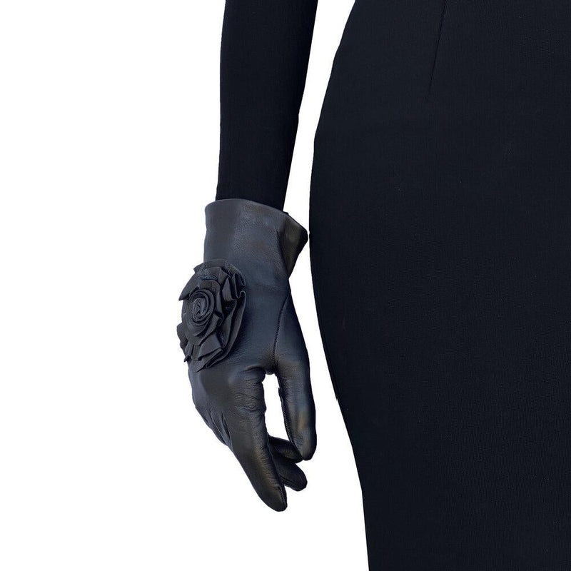 Gants en cuir roses