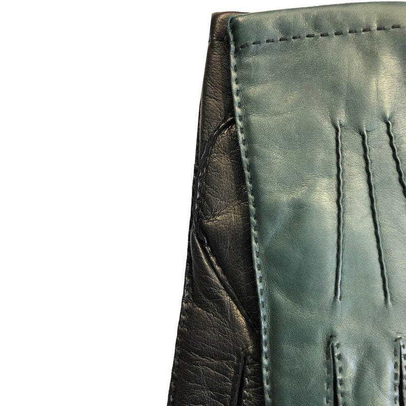 Gants en cuir bicolores doublés de cachemire pour hommes - Ruddock