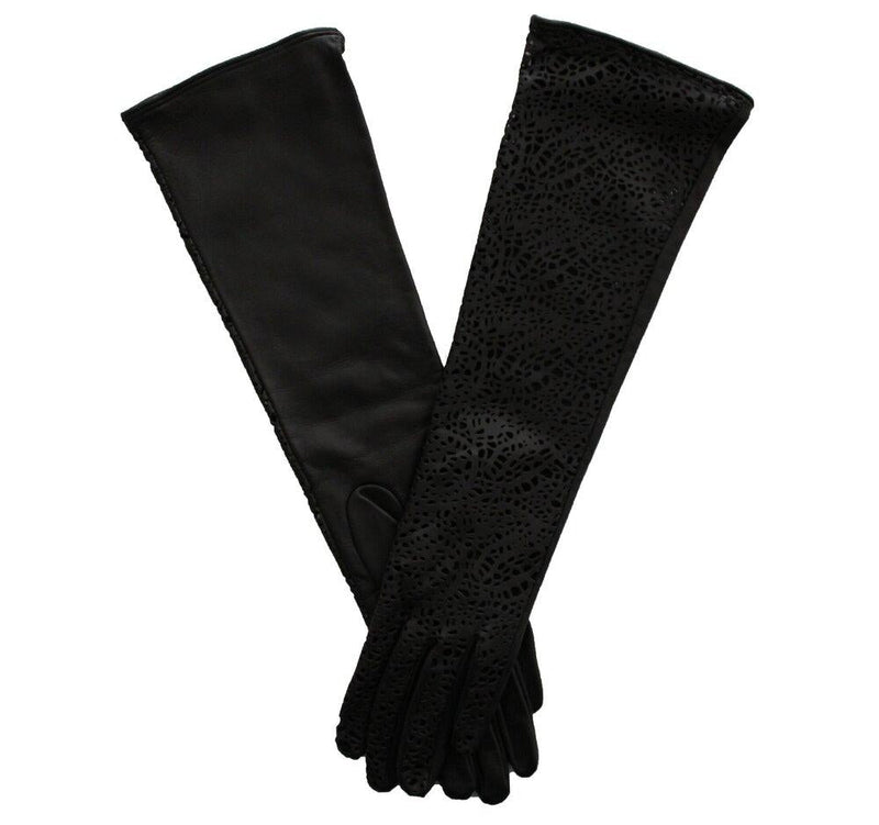 Gants d'opéra longs en cuir pour femme - Sienna 2