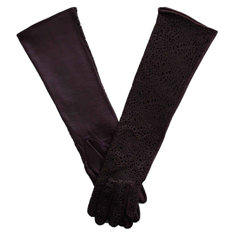 Gants d'opéra longs en cuir pour femme - Sienna 2