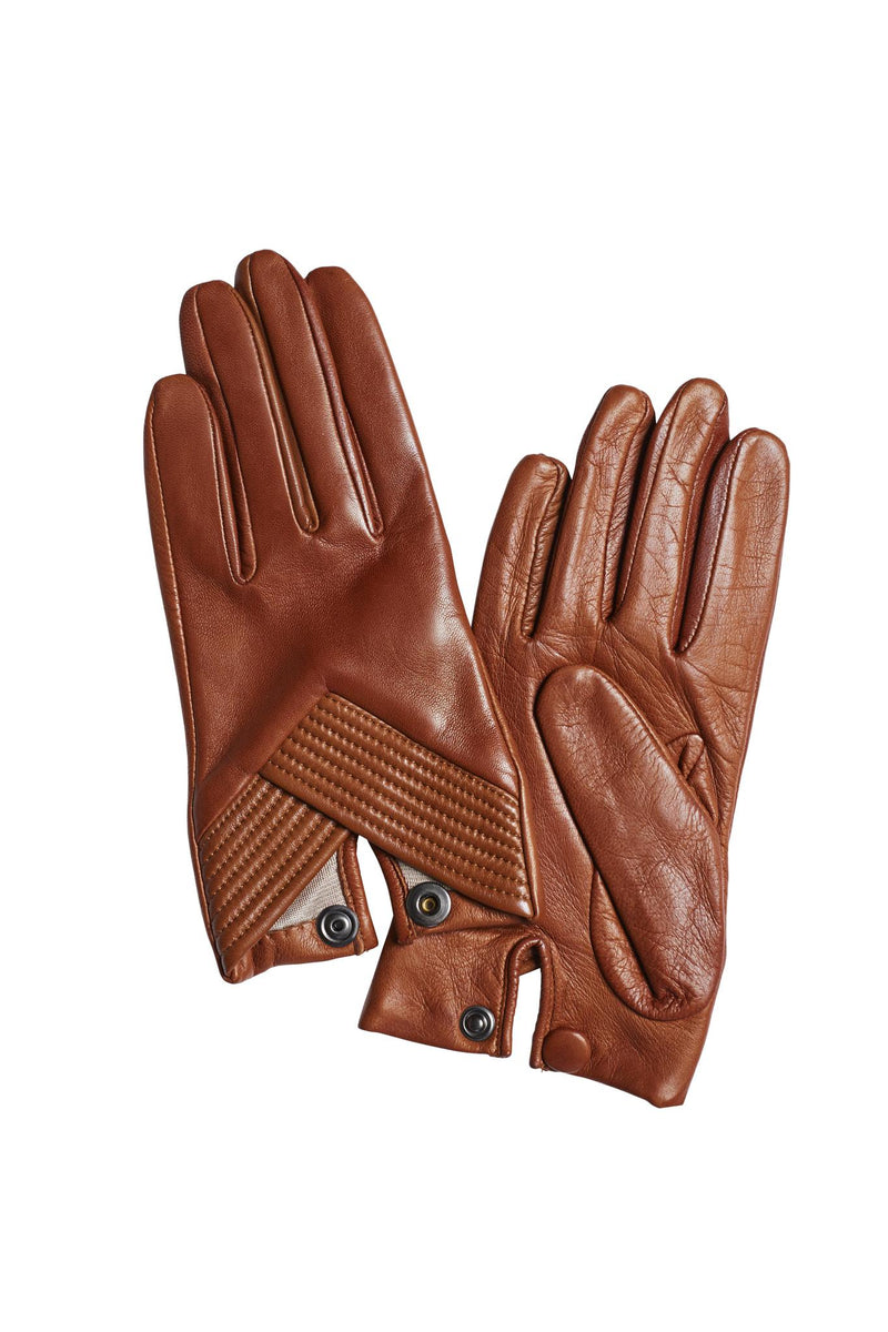 Gants en cuir de luxe doublés de soie pour femme - Caroline
