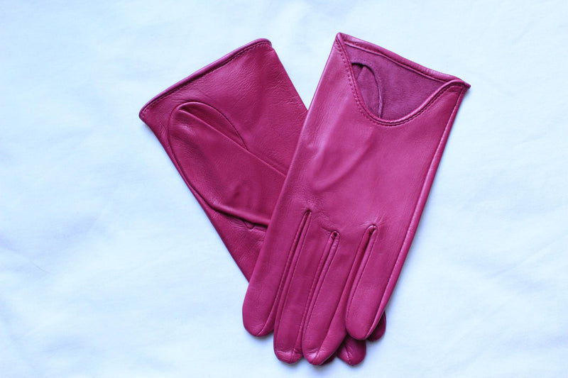 Gants classiques en cuir non doublés pour femmes-Stephanie