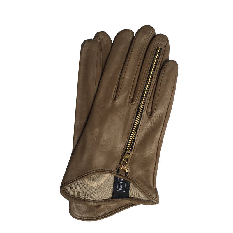 Gants femme en cuir d'agneau doublés soie - Jacqueline