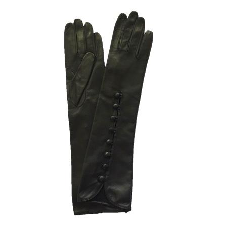 Gants en cuir noir opéra pour femme - Helen Mirren