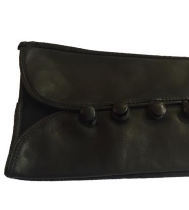 Gants en cuir noir opéra pour femme - Helen Mirren