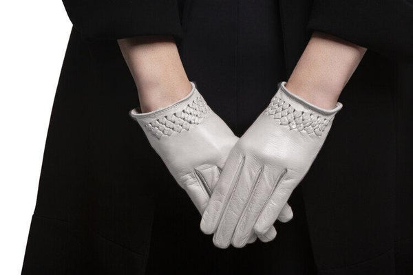Gants de conduite en cuir classiques non doublés pour femme - Raphaelle