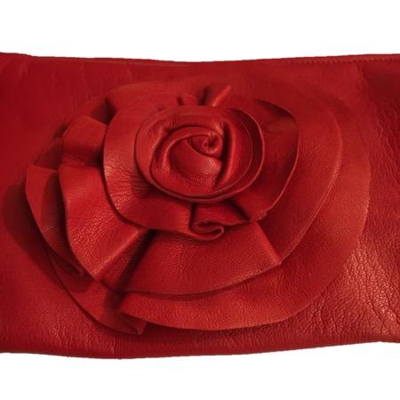 Gants en cuir roses
